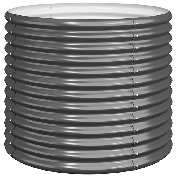 vidaXL Jardinière Acier galvanisé 80x80x68 cm Anthracite