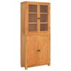vidaXL Ensemble de meubles de rangement avec &eacute;tag&egrave;re 2 pc Naturel