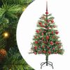 vidaXL Sapin de No&euml;l artificiel Vert 150 cm PVC et m&eacute;tal