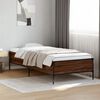 vidaXL Cadre de lit sans matelas ch&ecirc;ne marron 100x200 cm