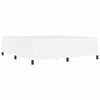 vidaXL Cadre de lit avec matelas Blanc 180 x 200 cm tissu