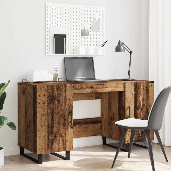 vidaXL Bureau Bois ancien 140 x 50 x 75 cm Bois d'ing&eacute;nierie