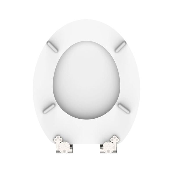 SCHÜTTE Siège de toilette WHITE noyau de bois