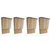 vidaXL Maison pou chauve-souris 4 pcs 22 x 12 x 34 cm Bois