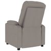 vidaXL Fauteuil de massage Taupe Tissu