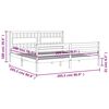 vidaXL Cadre de lit sans matelas noir 200x200 cm bois massif