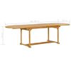 vidaXL Ensemble &agrave; manger de jardin 9 pcs Bois de teck massif