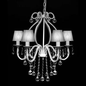vidaXL Chandelier avec 2300 cristaux Blanc
