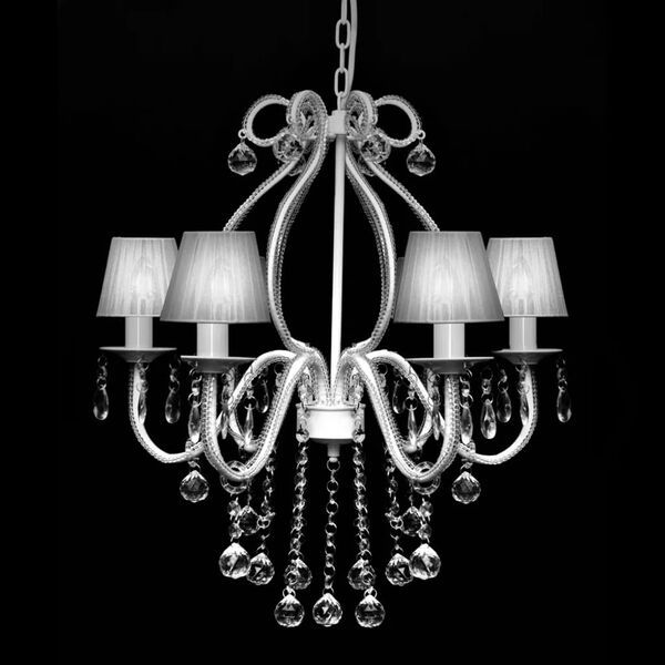 vidaXL Chandelier avec 2300 cristaux Blanc