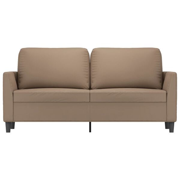 vidaXL Canap&eacute; &agrave; 2 places Cappuccino 140 cm Similicuir
