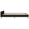 vidaXL Cadre de lit sans matelas noir 140x190 cm tissu