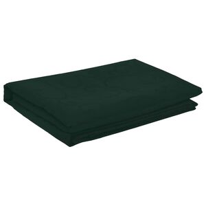 vidaXL Tissu de Table ovale Vert fonc&eacute; 130 x 220 cm