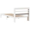 vidaXL Cadre de lit sans matelas blanc 75x190 cm bois de pin massif