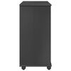 vidaXL Cabinet roulant Gris 63,5 x 39 x 79 cm Bois de Pin Massif