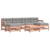 vidaXL Salon de jardin 7 pcs avec coussins bois massif douglas