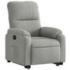 vidaXL Fauteuil inclinable &eacute;lectrique gris clair tissu microfibre