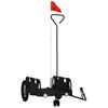 vidaXL Remorque de v&eacute;lo noir tissu oxford et fer