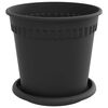 vidaXL Pots de plantes 6 pcs Noir &Oslash; 17 x 14 cm Plastique