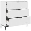 vidaXL Buffet Blanc brillant 79,5 x 33 x 82 cm Bois d'ing&eacute;nierie