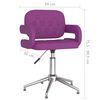 vidaXL Chaise pivotante de salle &agrave; manger Violet Similicuir