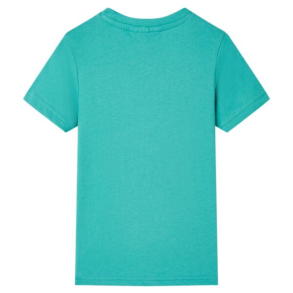 T-shirt pour enfants avec manches courtes menthe foncé 140