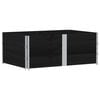 vidaXL Jardini&egrave;re noir 150x100 cm bois massif de pin