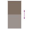 vidaXL Store enrouleur occultant caf&eacute; 70x130cm largeur du tissu 65,7cm