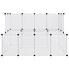 vidaXL Cage pour petits animaux Transparent 143x107x93 cm PP et Acier