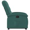 vidaXL Fauteuil inclinable vert foncé tissu