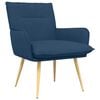 vidaXL Fauteuil Bleu Tissu