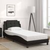 vidaXL Cadre de lit sans matelas Zadar noir 90x200 cm similicuir