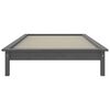 vidaXL Cadre de lit sans matelas gris bois massif