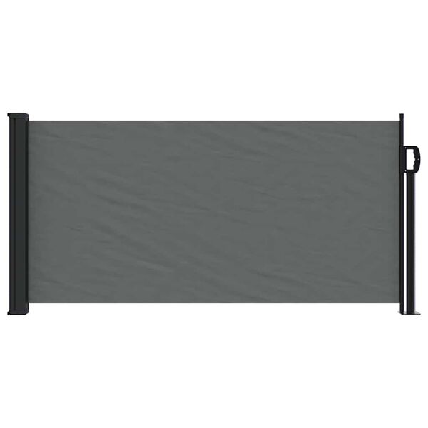 vidaXL Store lat&eacute;ral r&eacute;tractable Anthracite 100 x 500 cm