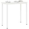 vidaXL Table de bar Blanc 110 x 55 x 105 cm Bois de pin massif