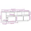 vidaXL Meuble TV cire marron 140x37x50 cm bois pin massif