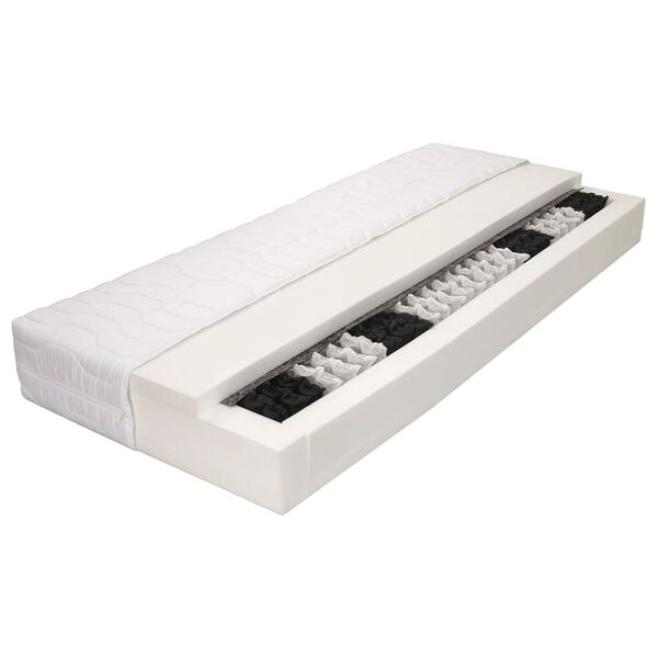 vidaXL Matelas 80 x 200 cm 7 zones Ressort ensach&eacute; 20 cm H3
