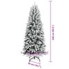 vidaXL Sapin de Noël artificiel avec 300 LED Blanc 93 x 93 x 240 cm