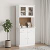 vidaXL Dessus de commode ALTA blanc 77x30x92 cm bois massif de pin