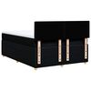vidaXL Sommier &agrave; lattes de lit avec matelas Noir 140x200 cm Tissu