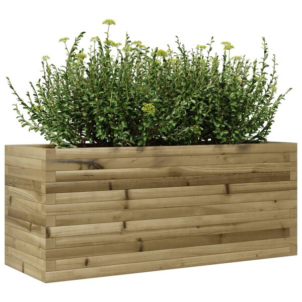 vidaXL Jardinière 110x40x45,5 cm bois de pin imprégné