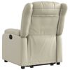 vidaXL Fauteuil inclinable Crème Similicuir