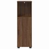 vidaXL Cabinet de salle de bain avec porte Ch&ecirc;ne brun 30 x 35 x 95 cm