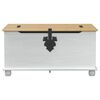 vidaXL storage box avec tiroir Blanc 90 x 78 x 45 cm Pin massif