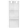 vidaXL Armoire murale Blanc brillant 34,5x32,5x90 cm Bois d'ing&eacute;nierie