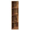 vidaXL Armoire d'angle vieux bois 33x33x132 cm bois d'ingénierie