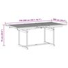 vidaXL Ensemble &agrave; manger de jardin 5pcs bois d'acacia solide textil&egrave;ne