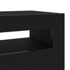 vidaXL Cabinet de chevet Ch&ecirc;ne noir 60 x 35 x 40 cm Bois d'ing&eacute;nierie
