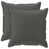 vidaXL Housse de coussin 2 pc HOUTEN Anthracite 55 x 55 cm Polyester
