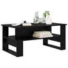 vidaXL Table basse Ch&ecirc;ne noir 90 x 50 x 40 cm Bois d'ing&eacute;nierie