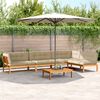 vidaXL Salon palette de jardin avec coussins 5pcs bois d'acacia massif